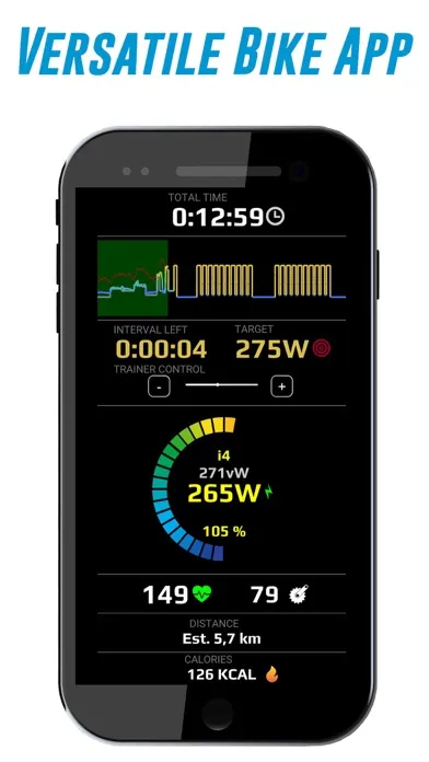 HR2VP Bike Training & Tracker Screenshots