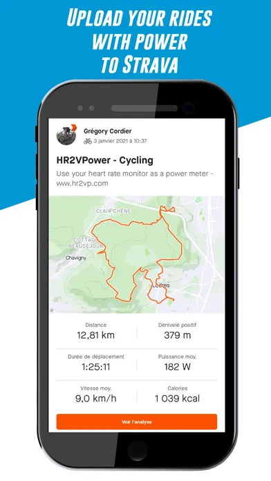HR2VP Bike Training & Tracker Screenshots