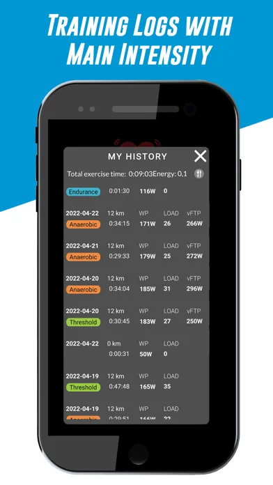 HR2VP Bike Training & Tracker Screenshots