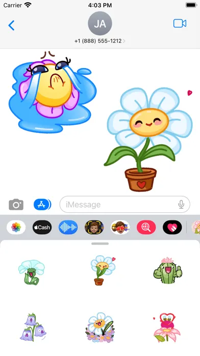 Ảnh chụp màn hình của Animated Flowers