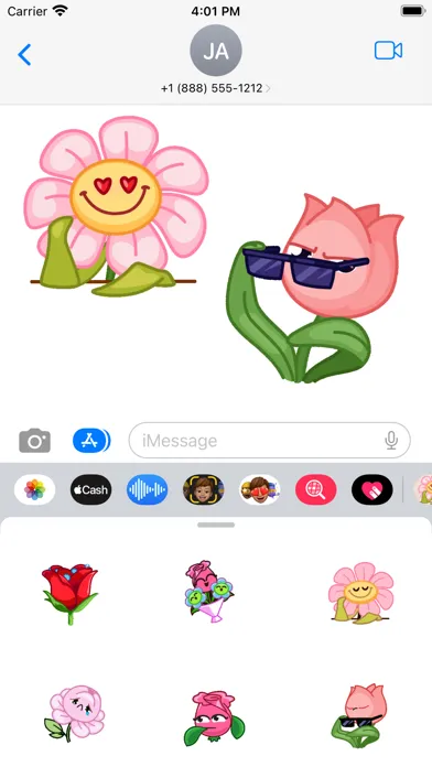 Ảnh chụp màn hình của Animated Flowers
