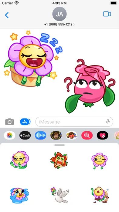 Ảnh chụp màn hình của Animated Flowers