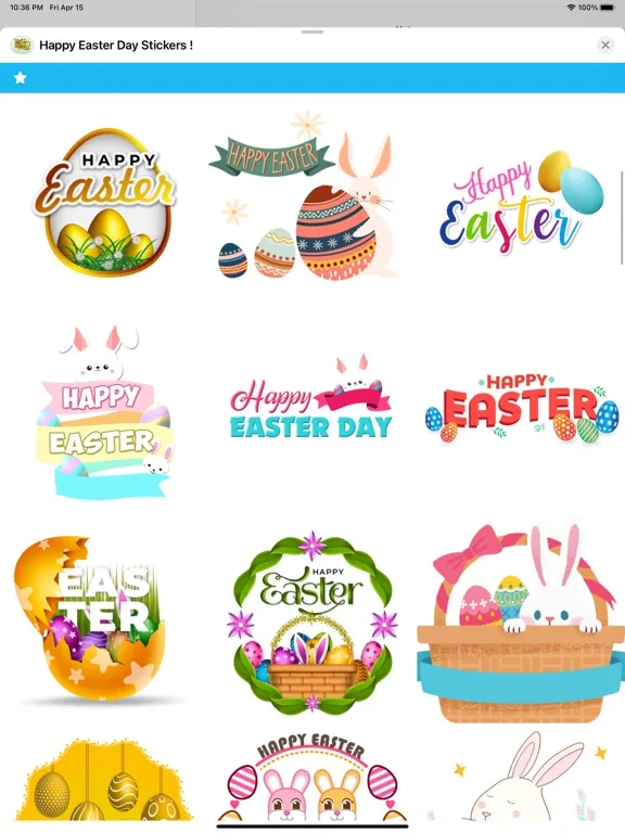Скриншоты Happy Easter Day Stickers ! iPad 