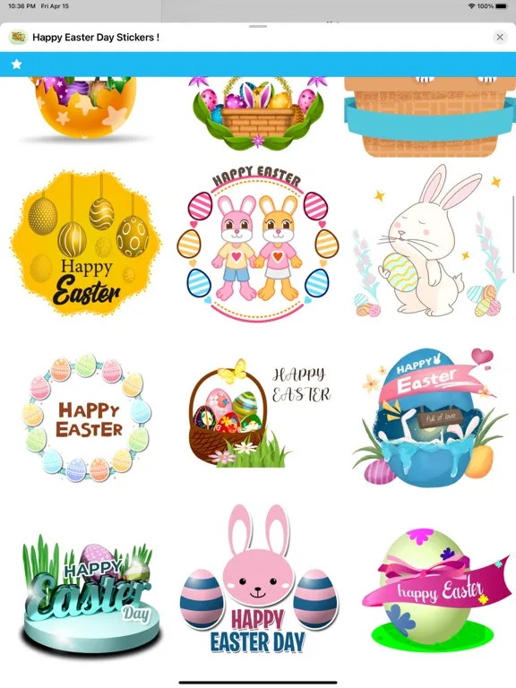 Скриншоты Happy Easter Day Stickers ! iPad 