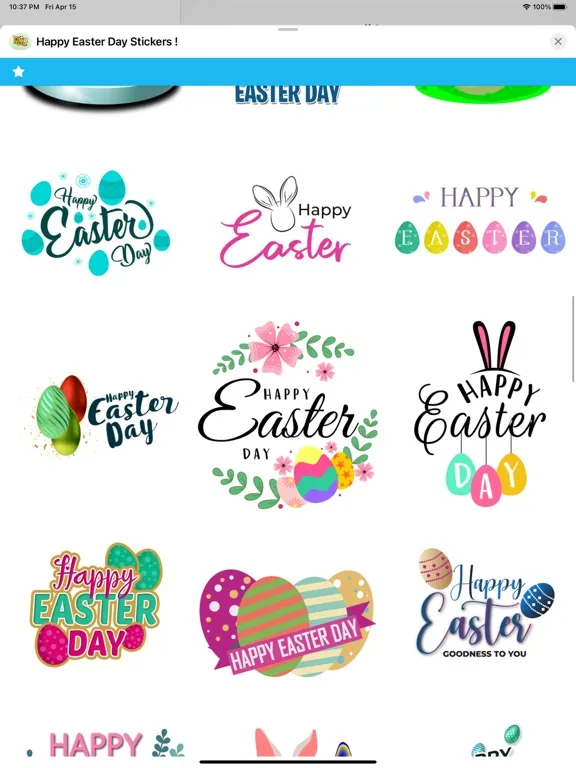Скриншоты Happy Easter Day Stickers ! iPad 