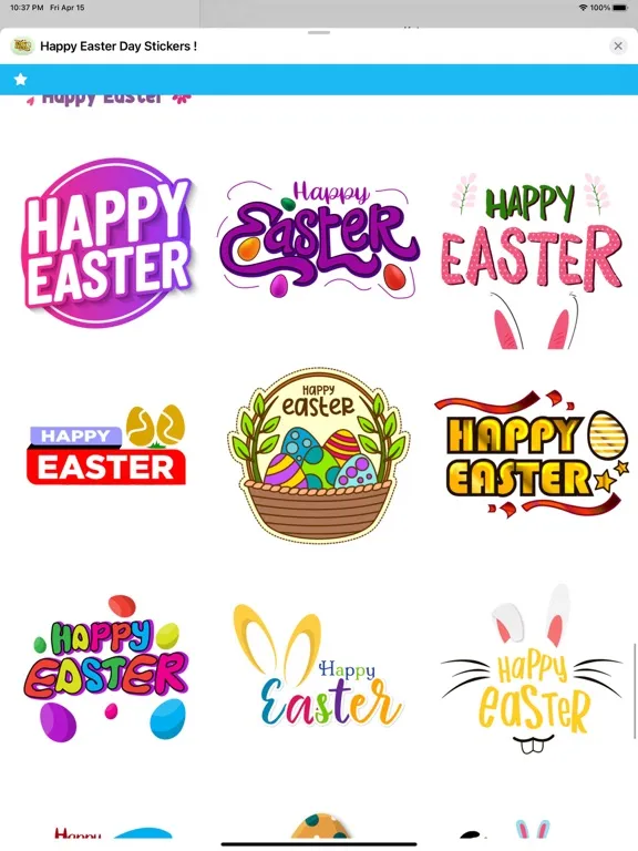 Скриншоты Happy Easter Day Stickers ! iPad 