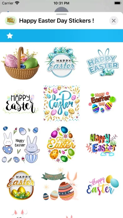 Скриншоты Happy Easter Day Stickers !