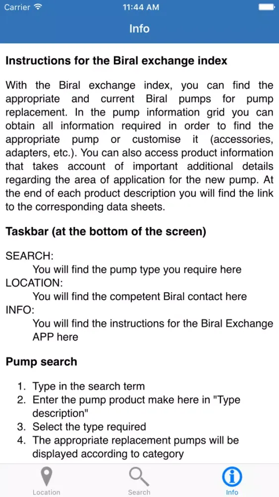 Capturas de pantalla de Biral Exchange