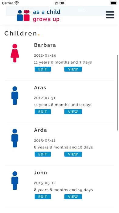 Скриншоты Percentile Growth Chart