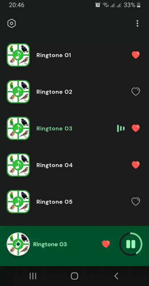 Скриншоты Birds Sounds And Ringtones