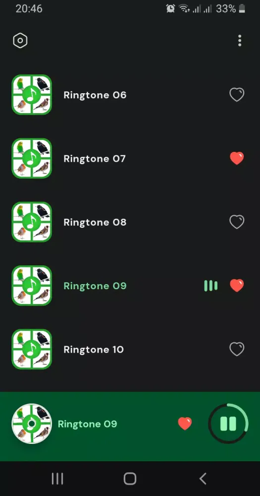 Скриншоты Birds Sounds And Ringtones