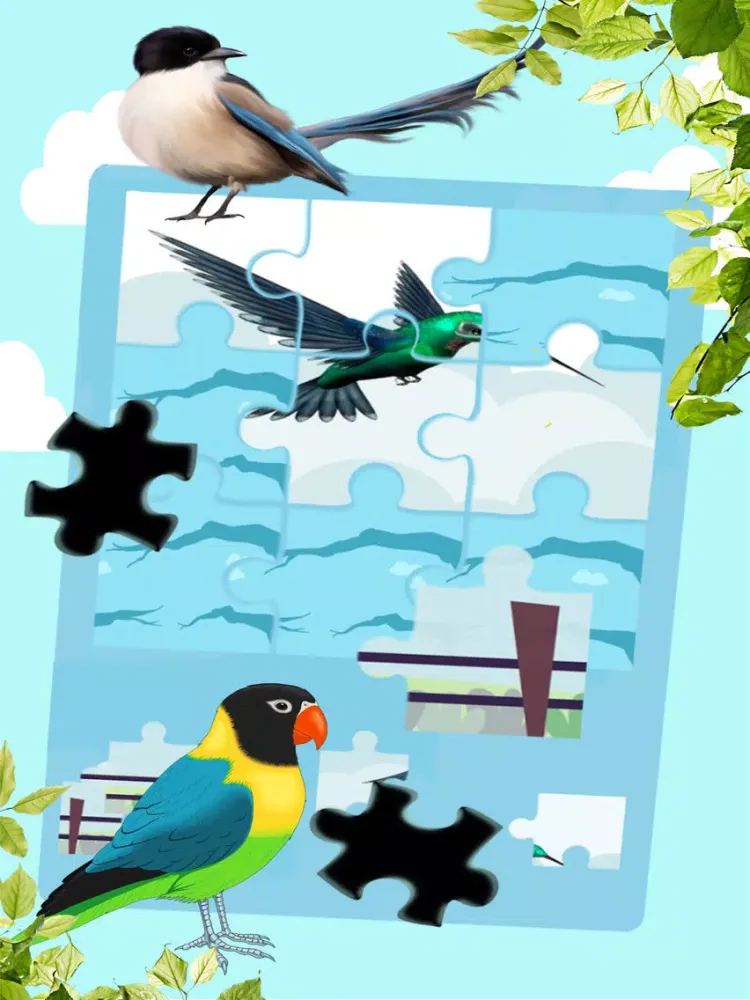 Скриншоты Tap Bird Cartoon Background Jigsaw Puzzle Game iPad 