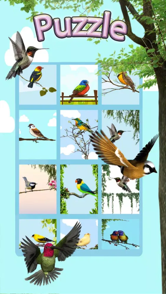 Скриншоты Tap Bird Cartoon Background Jigsaw Puzzle Game