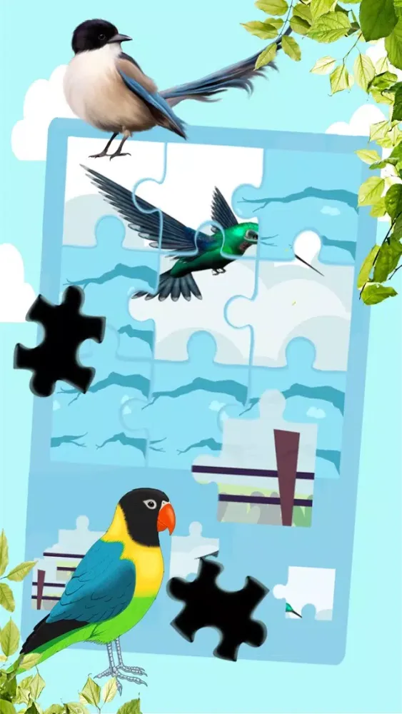 Скриншоты Tap Bird Cartoon Background Jigsaw Puzzle Game