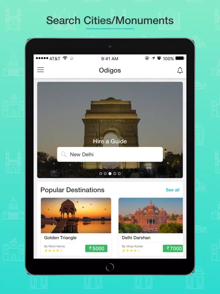 Odigos: Hire Tour Guides iPad  Ekran Görüntüleri