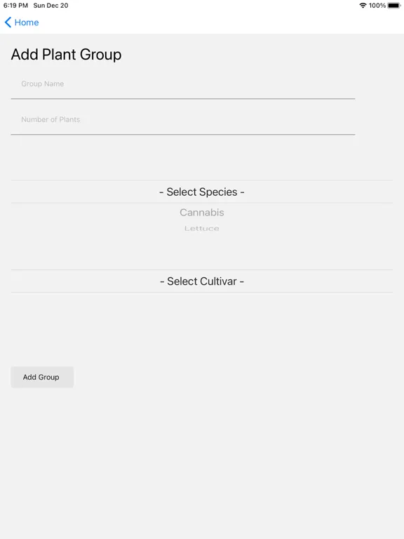 Grove - Plant Tracking iPad  Screenshots