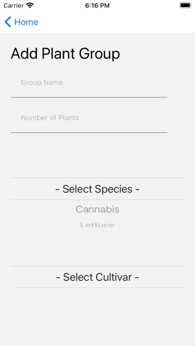 Grove - Plant Tracking Screenshots