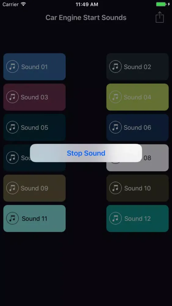 Capturas de pantalla de Car Engine Start Sounds