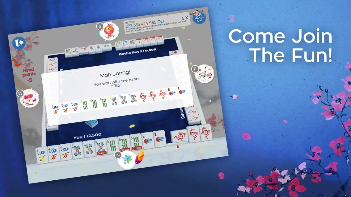 Zrzuty ekranu Birdie Bam Mah Jongg