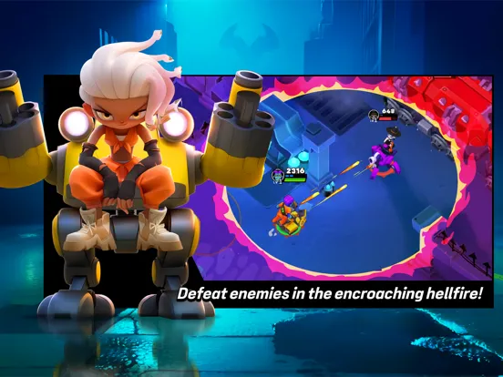 ภาพหน้าจอของ Villains: Robot BattleRoyale iPad 