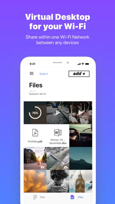 Capturas de pantalla de AirForShare