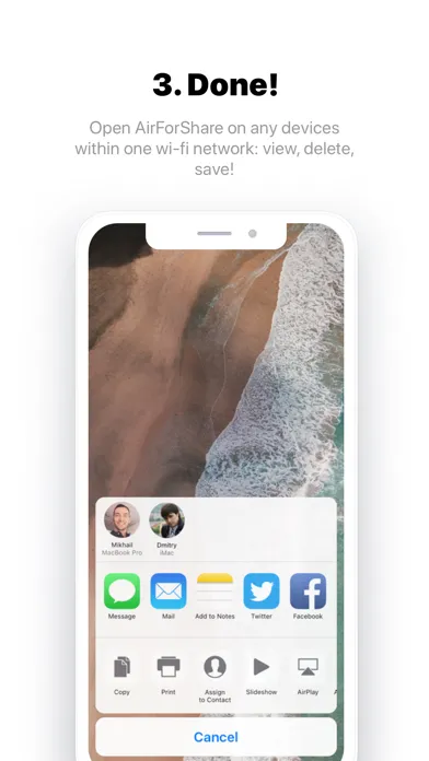 Capturas de pantalla de AirForShare