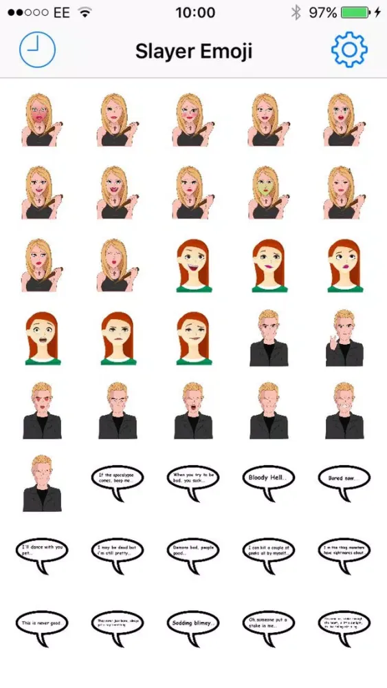 Slayer Fan Emoji Keyboard Screenshots