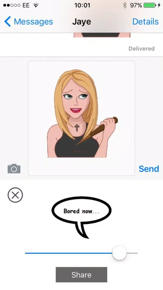 Slayer Fan Emoji Keyboard Screenshots