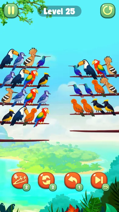 Color Bird Sort Puzzle Game স্ক্রিনশট
