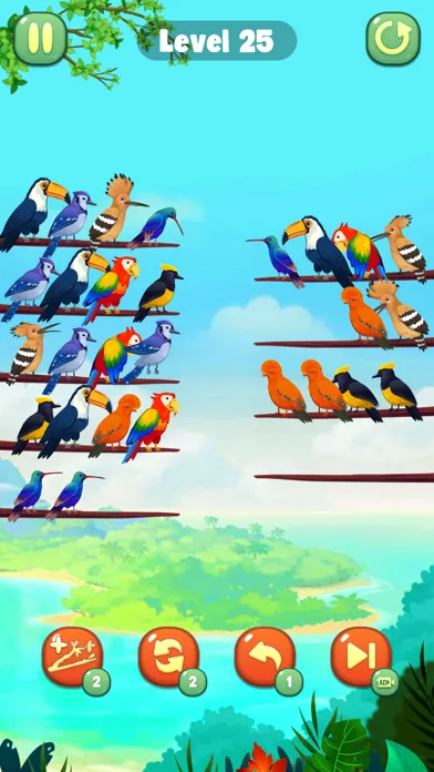 Color Bird Sort Puzzle Game স্ক্রিনশট