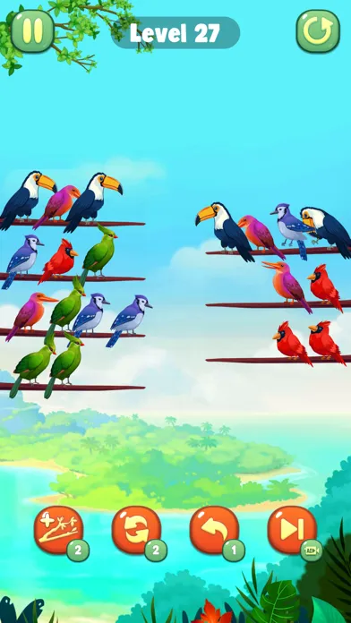 Color Bird Sort Puzzle Game স্ক্রিনশট