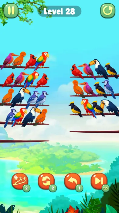 Color Bird Sort Puzzle Game স্ক্রিনশট