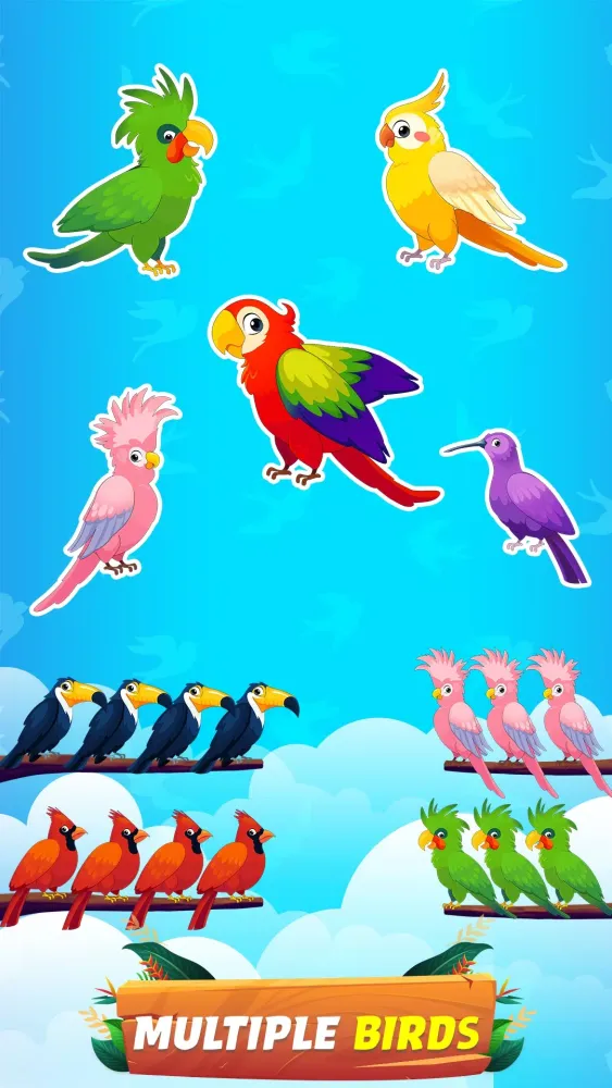 Bird Sort - Color Birds Game スクリーンショット