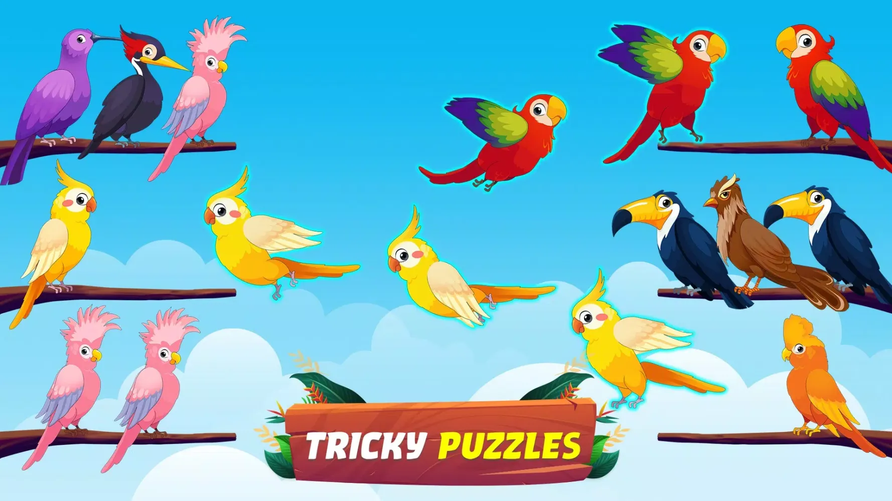 Bird Sort - Color Birds Game スクリーンショット