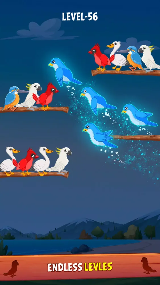 Screenshot di Bird Color Sort Puzzle