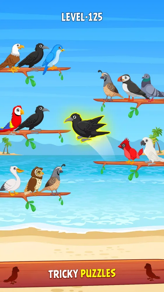 Screenshot di Bird Color Sort Puzzle