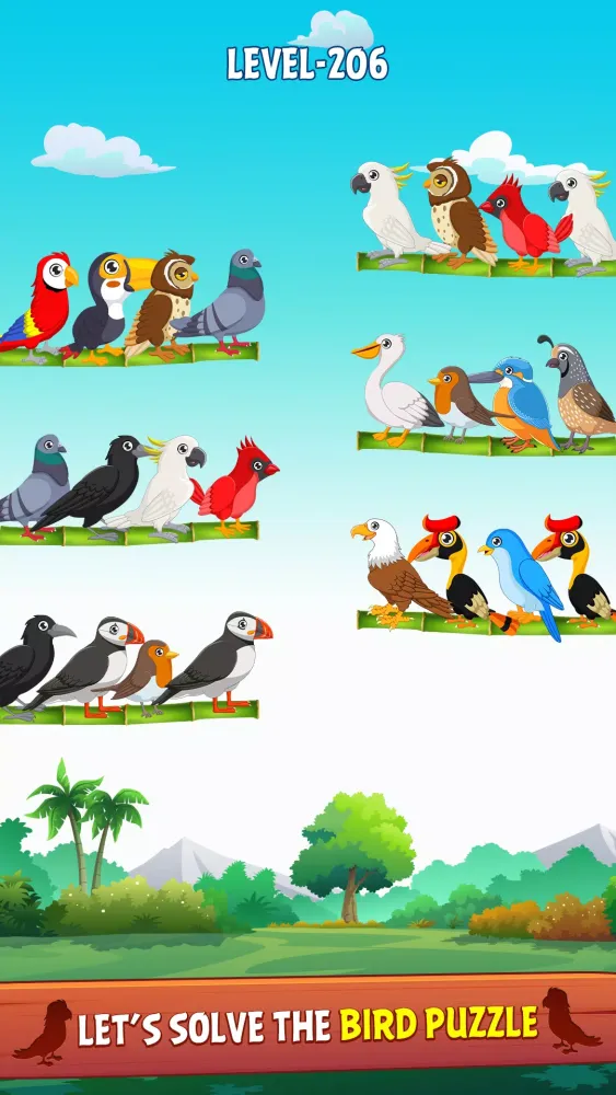 Screenshot di Bird Color Sort Puzzle
