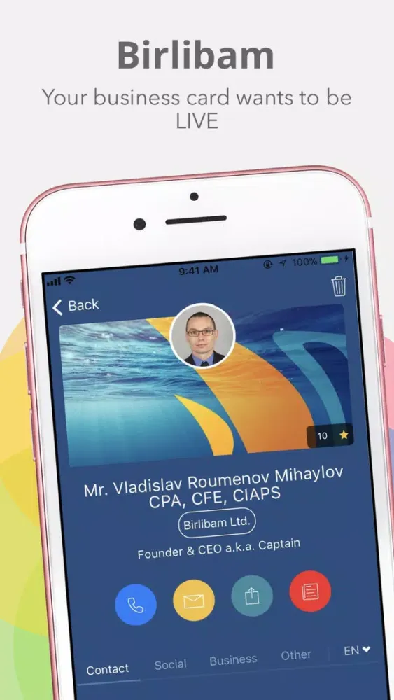 Birlibam Business Card Network Ekran Görüntüleri