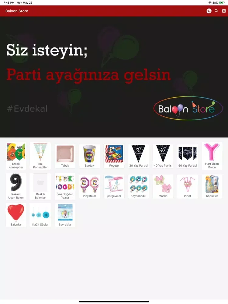 ภาพหน้าจอของ Baloon Store - Balon Siparişi iPad 