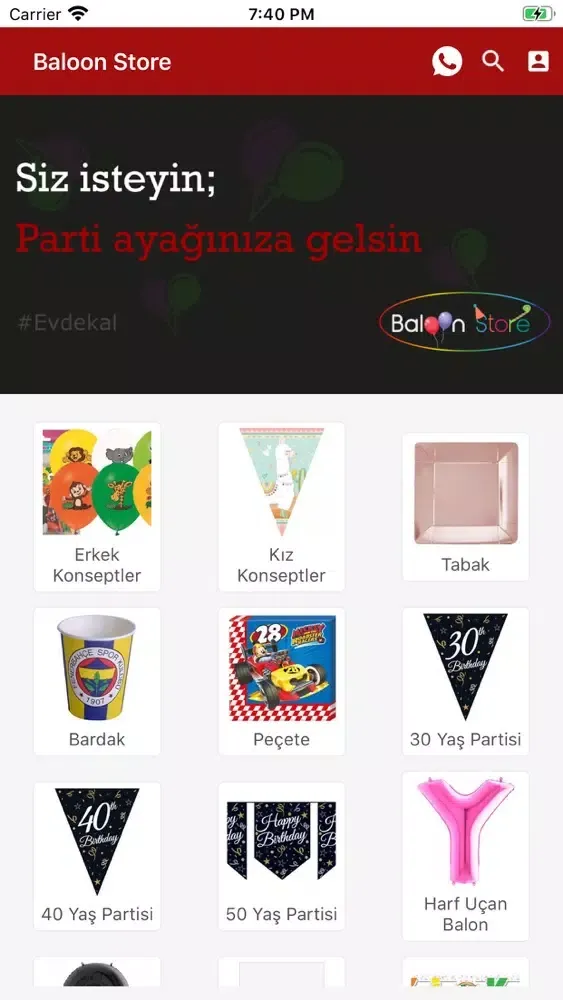 ภาพหน้าจอของ Baloon Store - Balon Siparişi