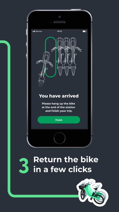 Tangkapan skrin Cyclo'kiosk