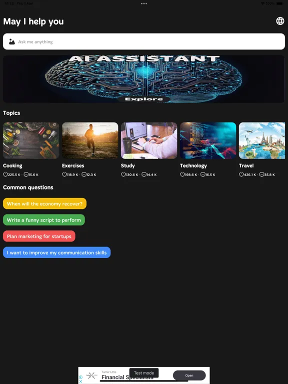 Tangkapan skrin Biro.AI - AI Chatbot Assistant iPad 