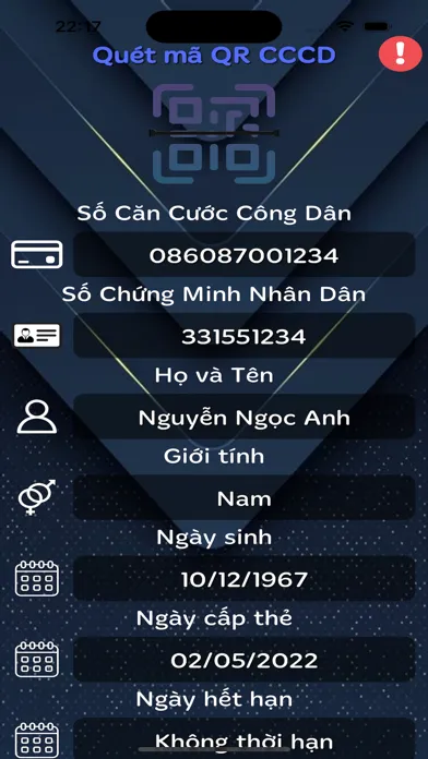 Скриншоты Quét CCCD, pass Wifi, OCR