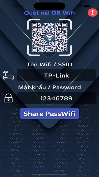 Скриншоты Quét CCCD, pass Wifi, OCR