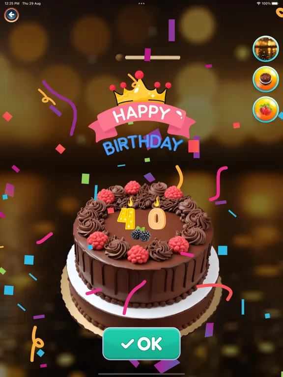 صور Birthday Cake Celebration iPad 