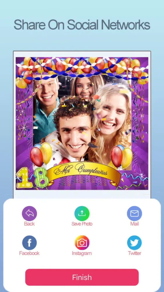Happy Birthday Photo Frames FX Screenshots