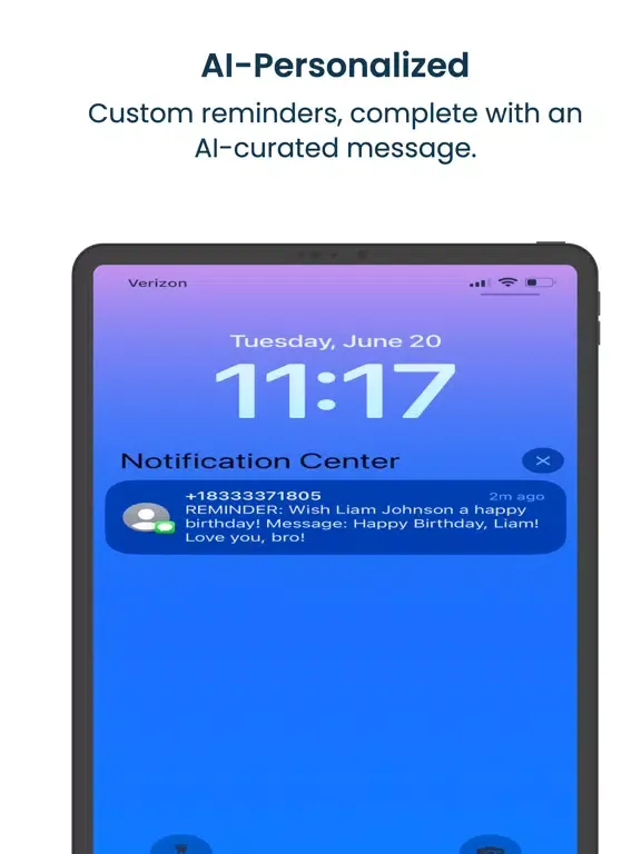 Скриншоты Birthday AI Reminders & Cards iPad 