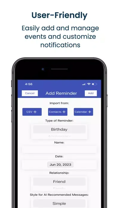Скриншоты Birthday AI Reminders & Cards