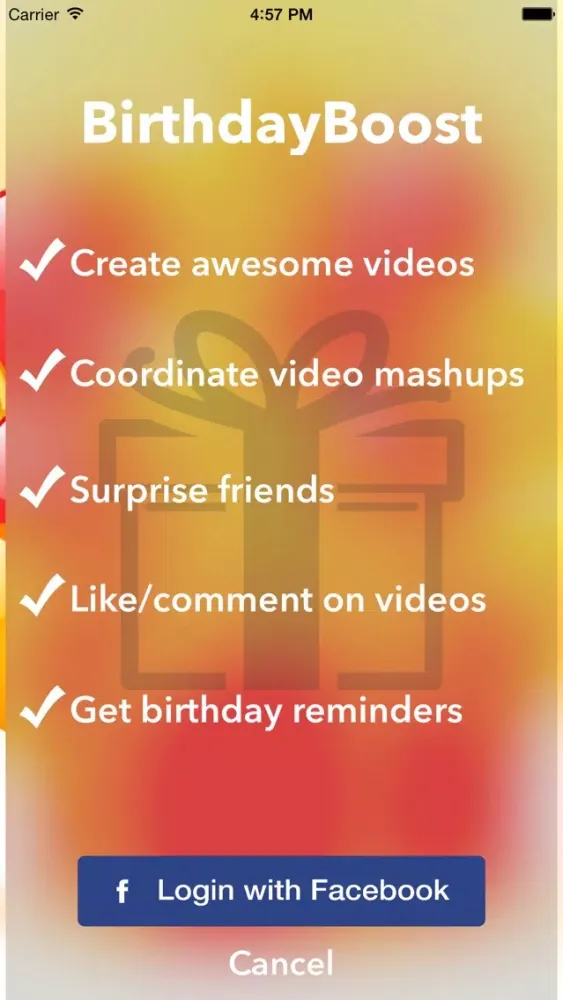 Ảnh chụp màn hình của BirthdayBoost