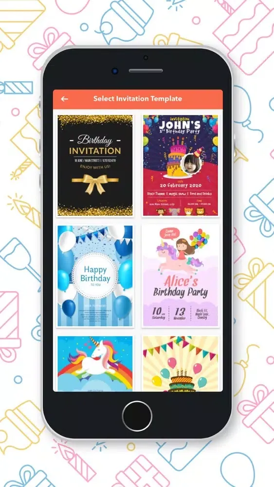 Скриншоты Birthday Invitation Maker